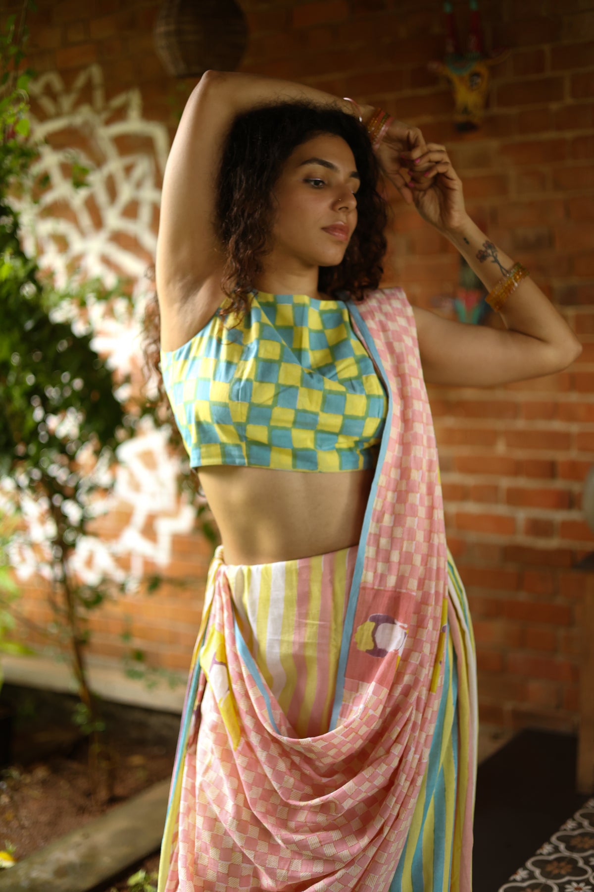 FRIDA – Handwoven Mul Cotton Saree