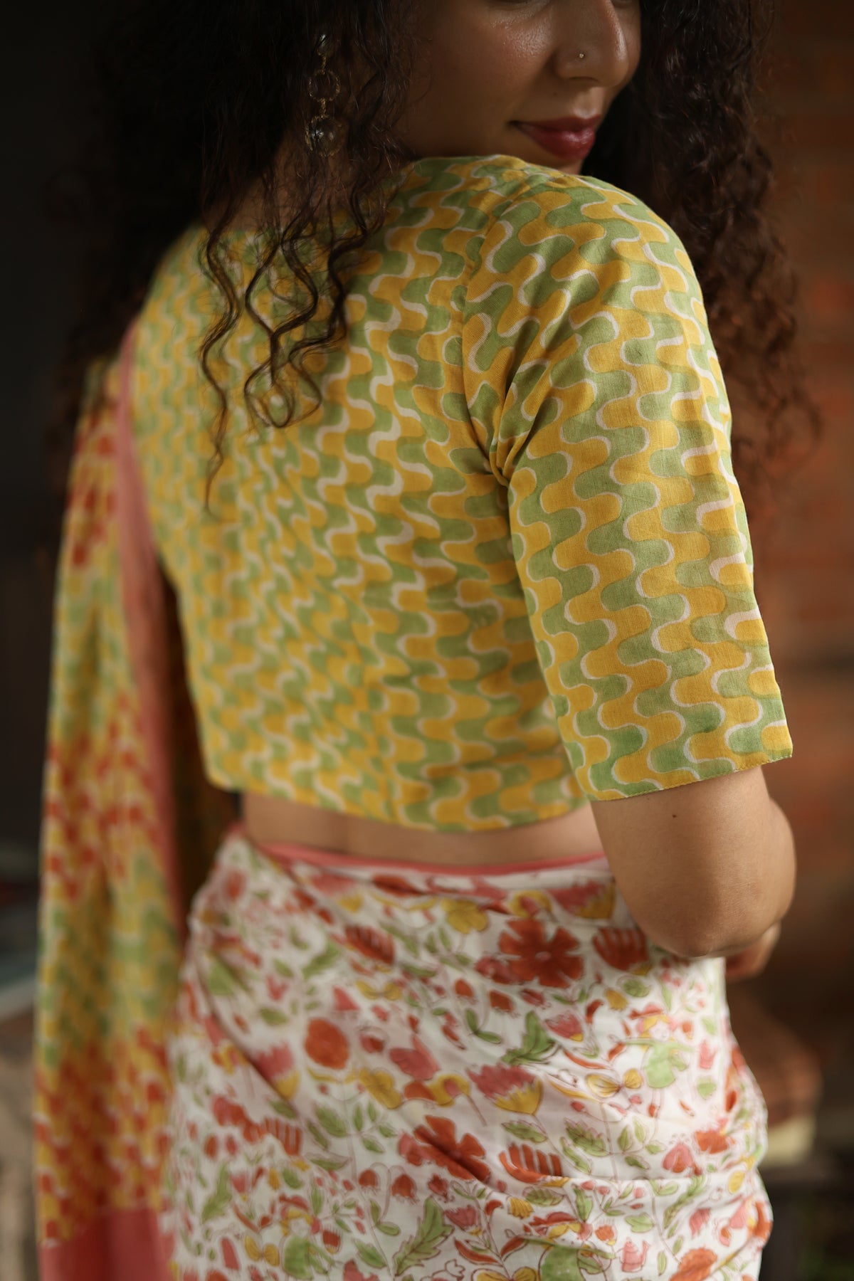 GIRL IN A GARDEN– Mul Cotton Saree