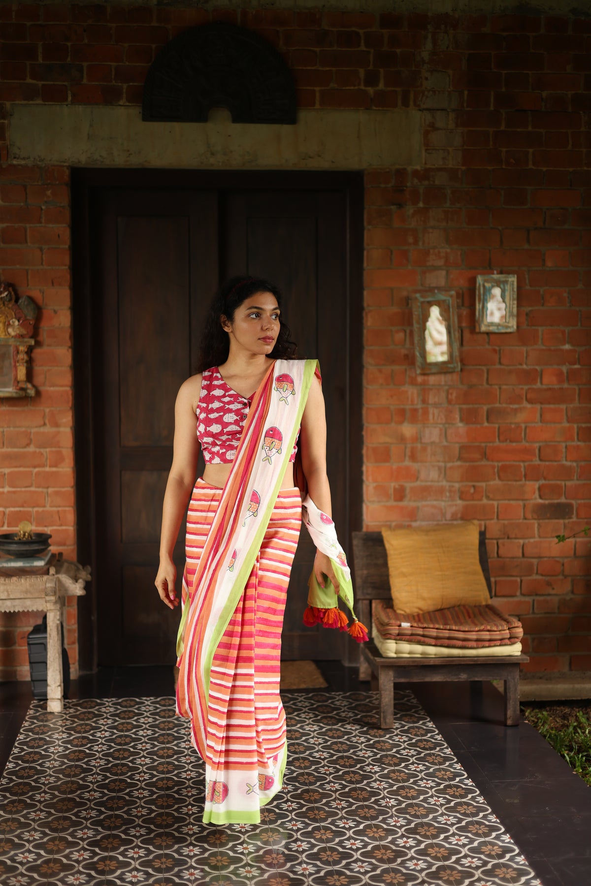 SHOAL– Mul Cotton Saree