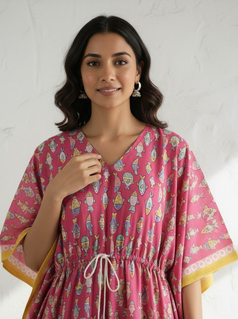 KAFTAN - PLUM FISH