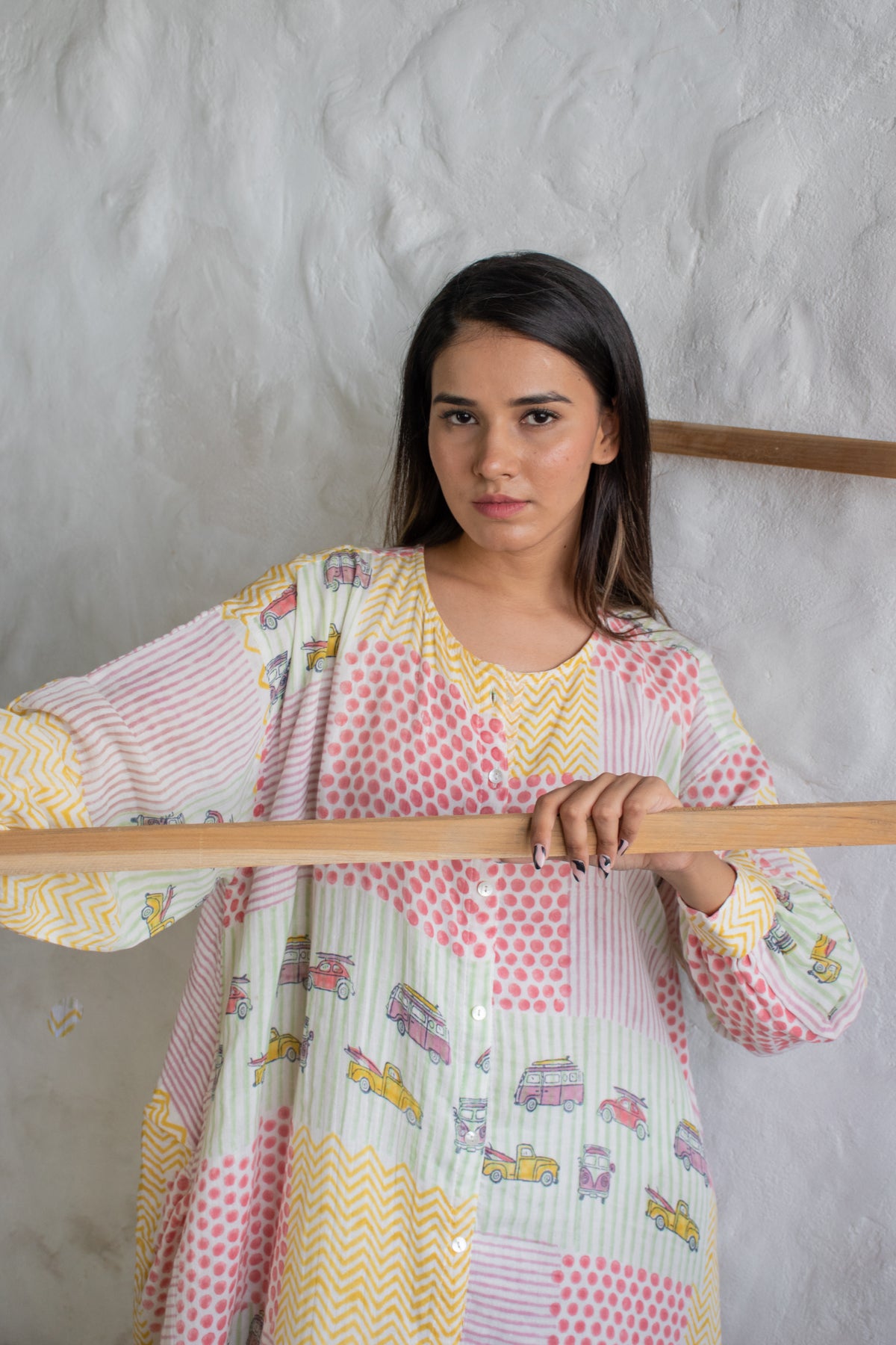 Nomad's Muslin Patch Dress