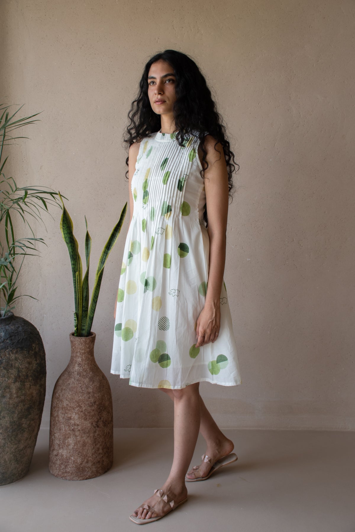 Nature’s Dot Mul Dress