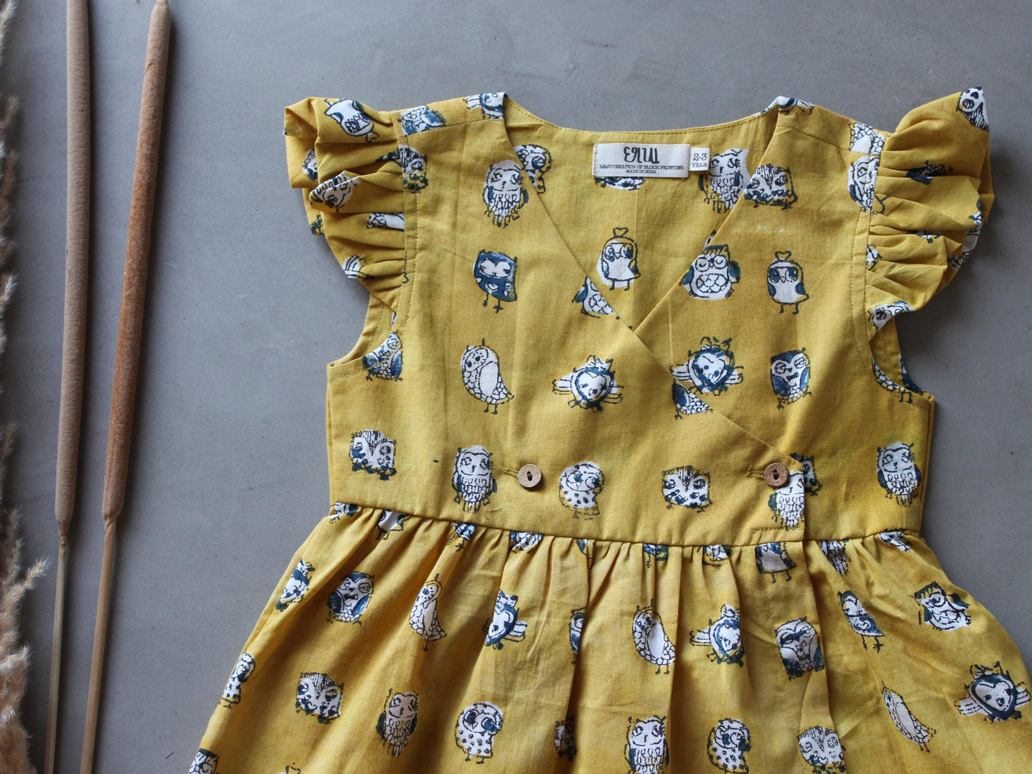 Owl In Yellow Dress - CHHAPA