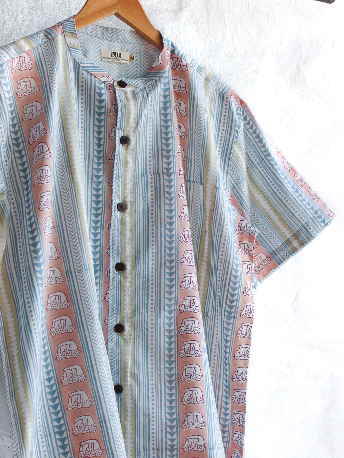 SHIRT - AUTO-RICKSHAW IN PINK & WHITE