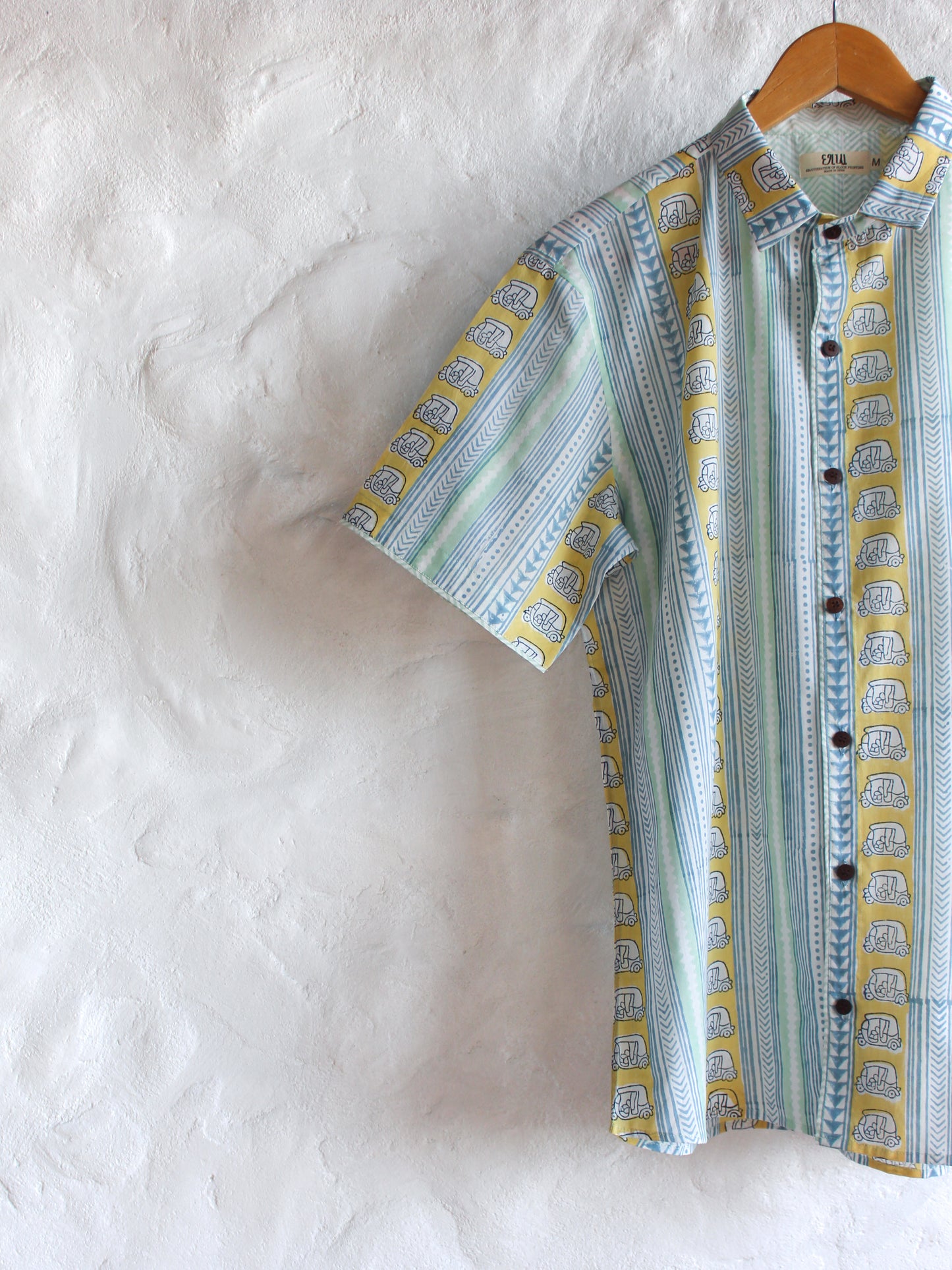 SHIRT - AUTO-RICKSHAW IN YELLOW & WHITE