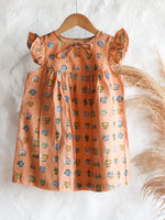 Peachy Flower Dress