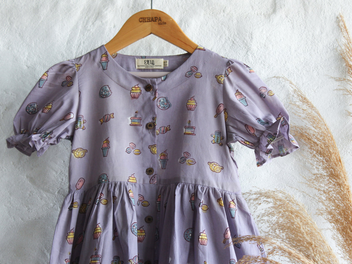 Ruffle Purple Birthday Dress
