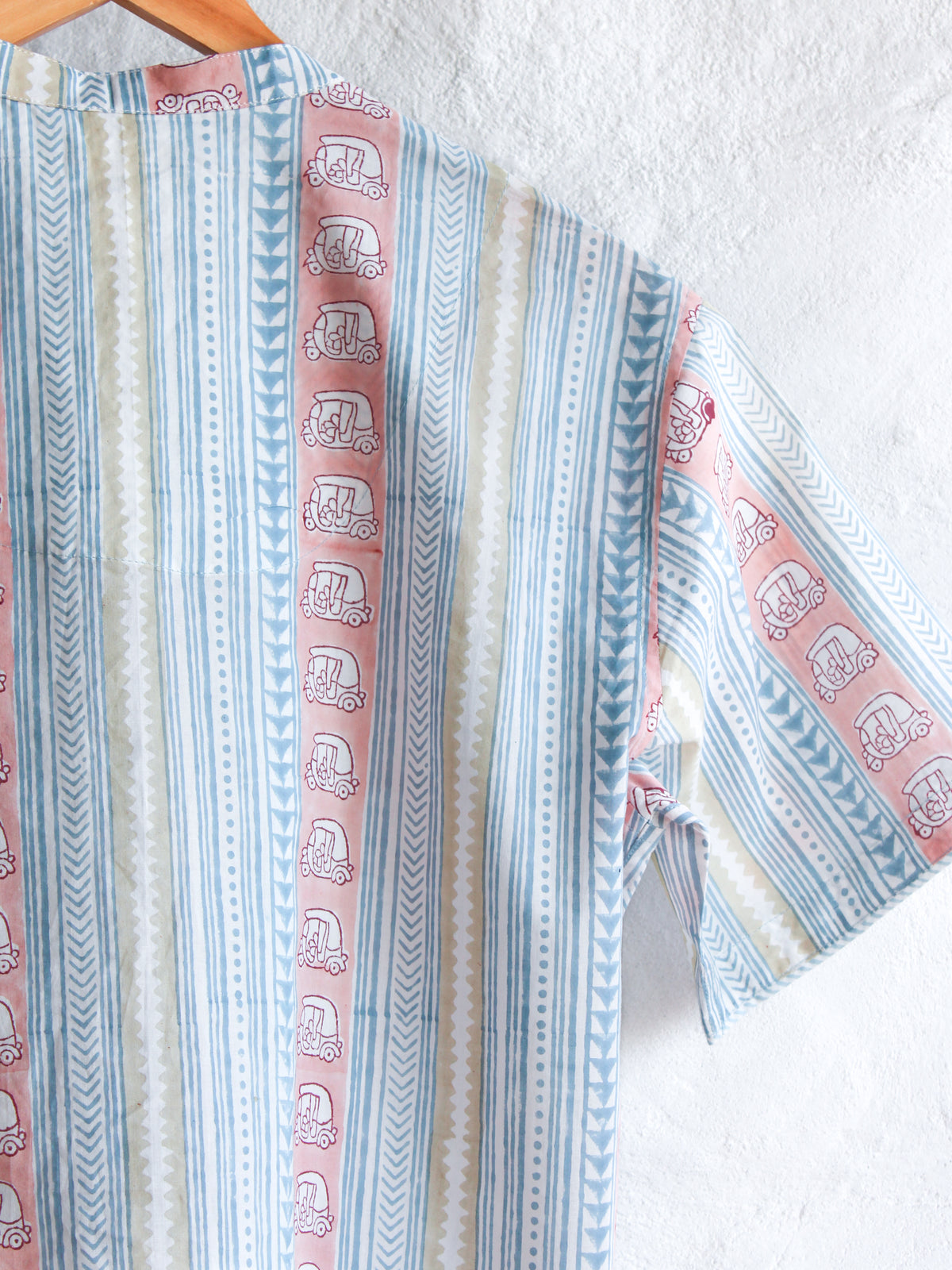 SHIRT - AUTO-RICKSHAW IN PINK & WHITE