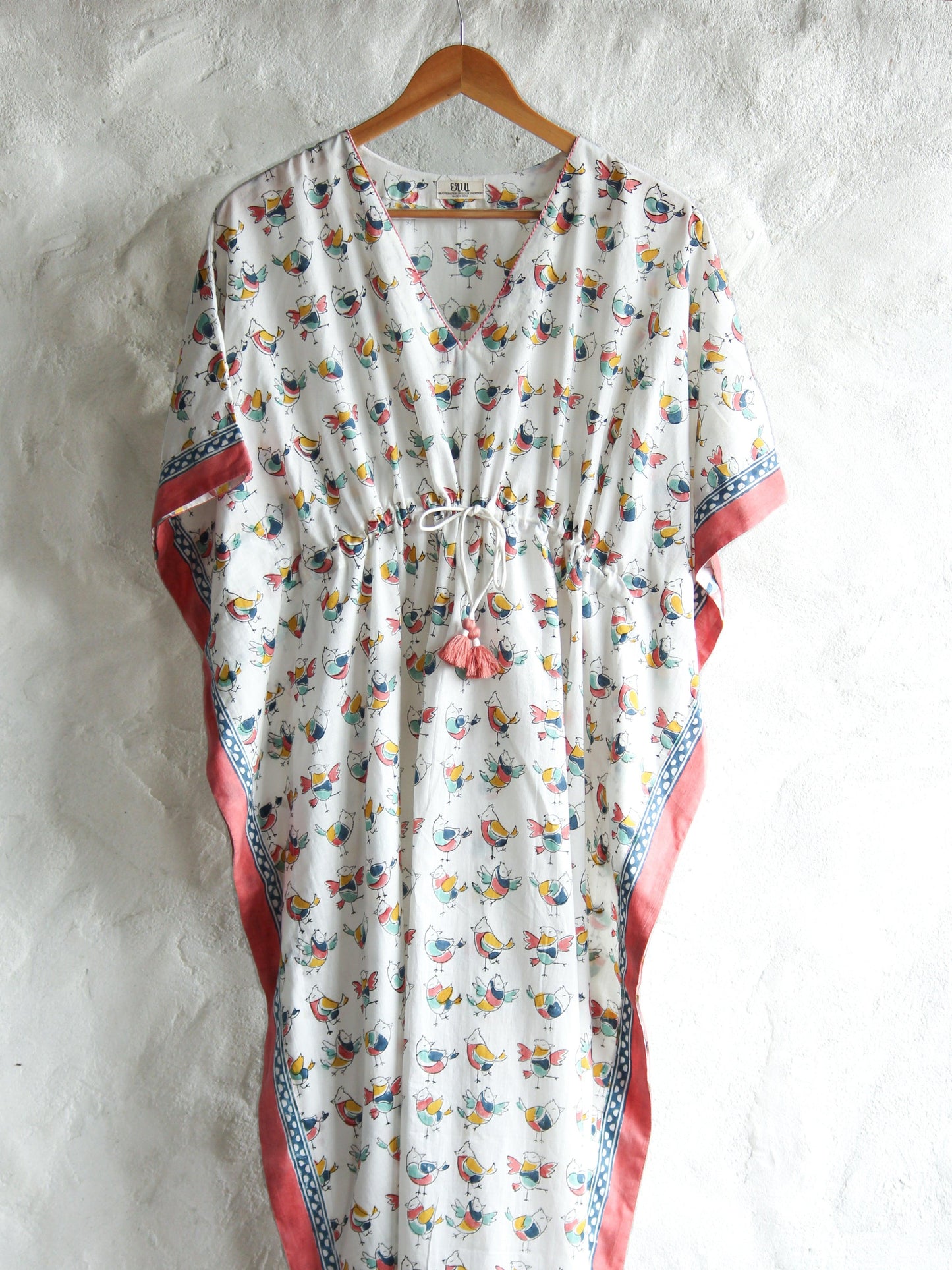 Kaftan- Sparrow Feather Touch with Drawstring - CHHAPA
