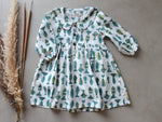 White Finny Collar Dress - CHHAPA