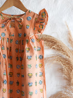 Peachy Flower Dress
