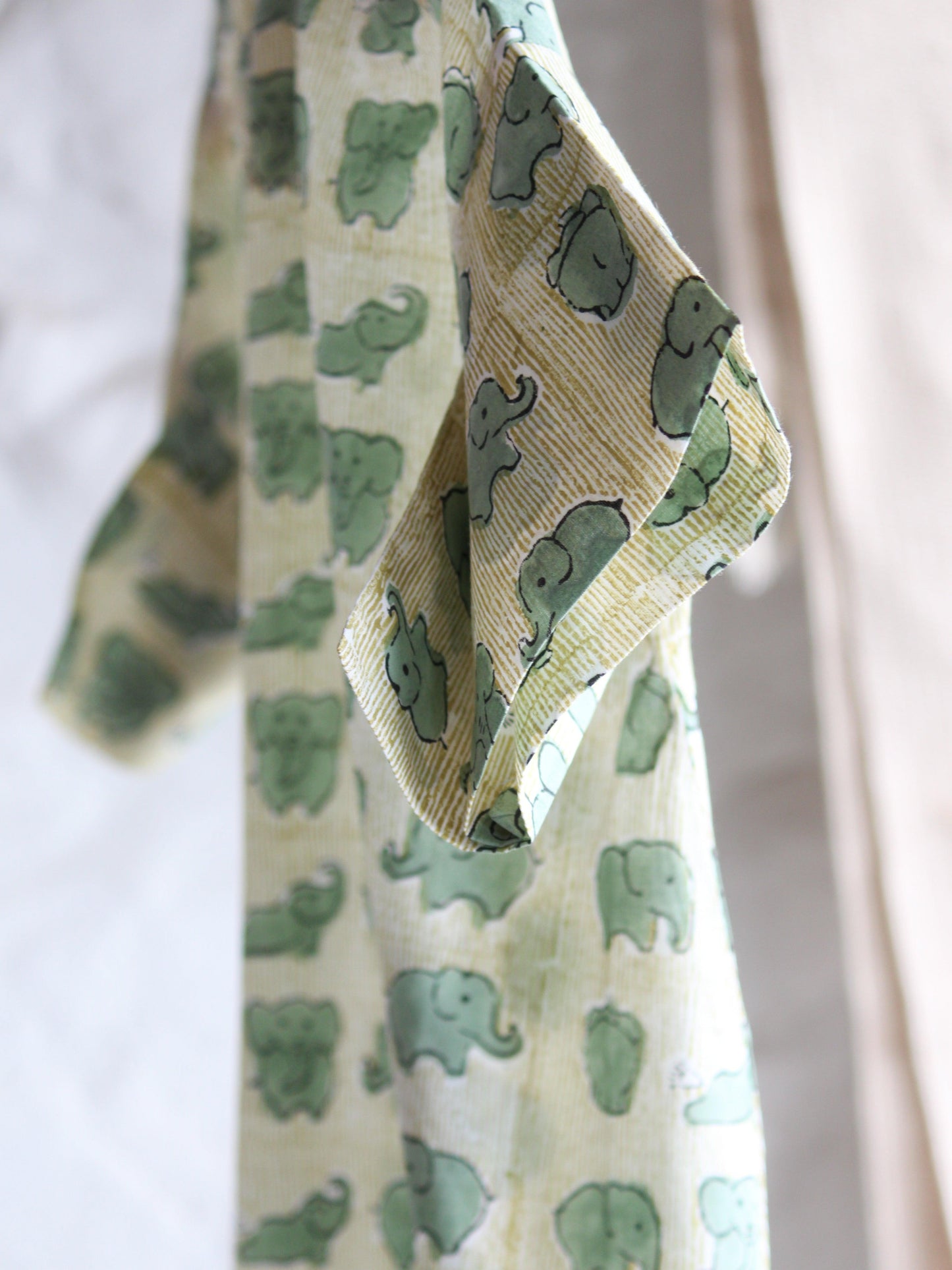 Green Elephant Shirt Top - CHHAPA