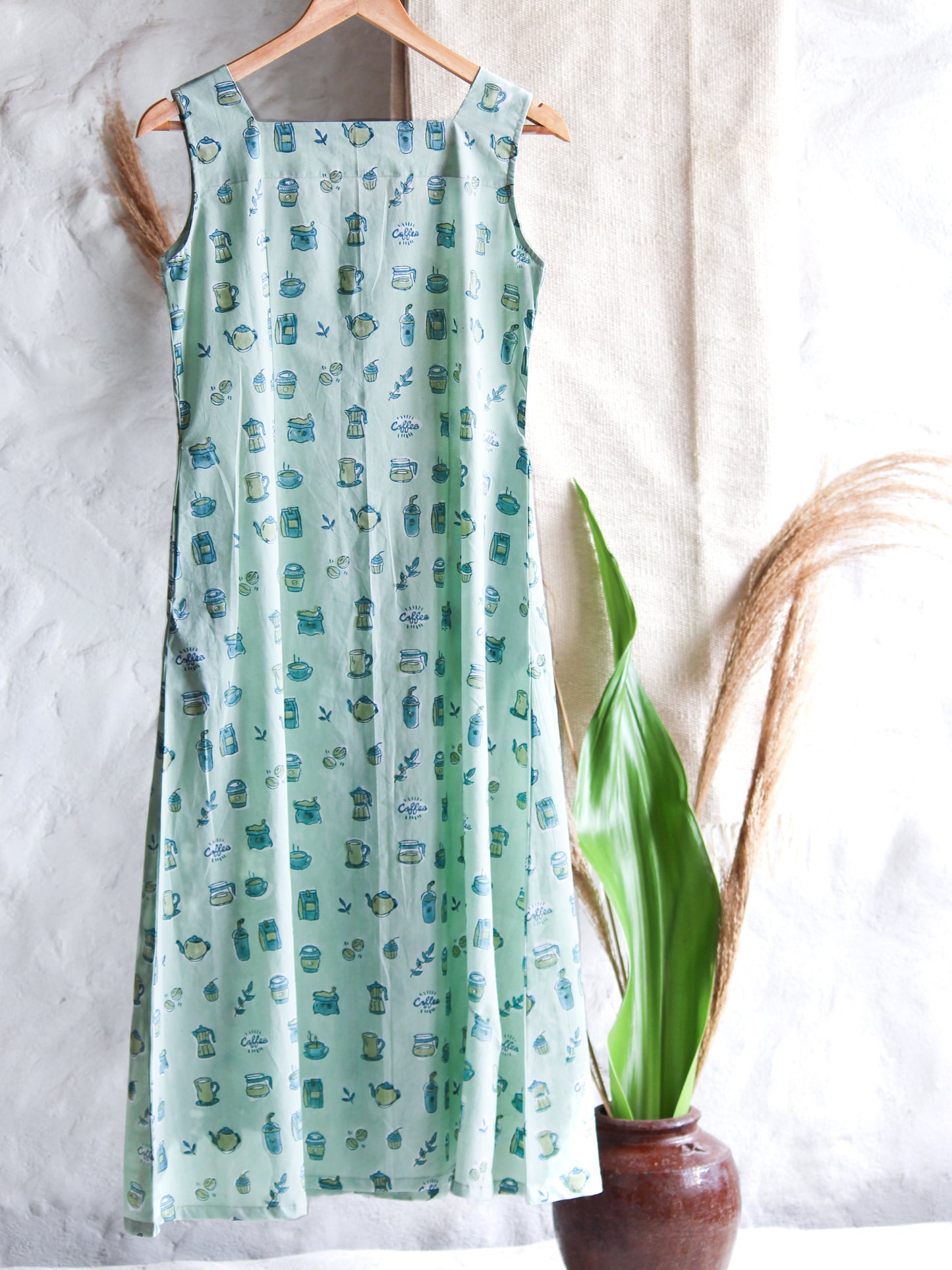 Coffee Mint Evening Dress