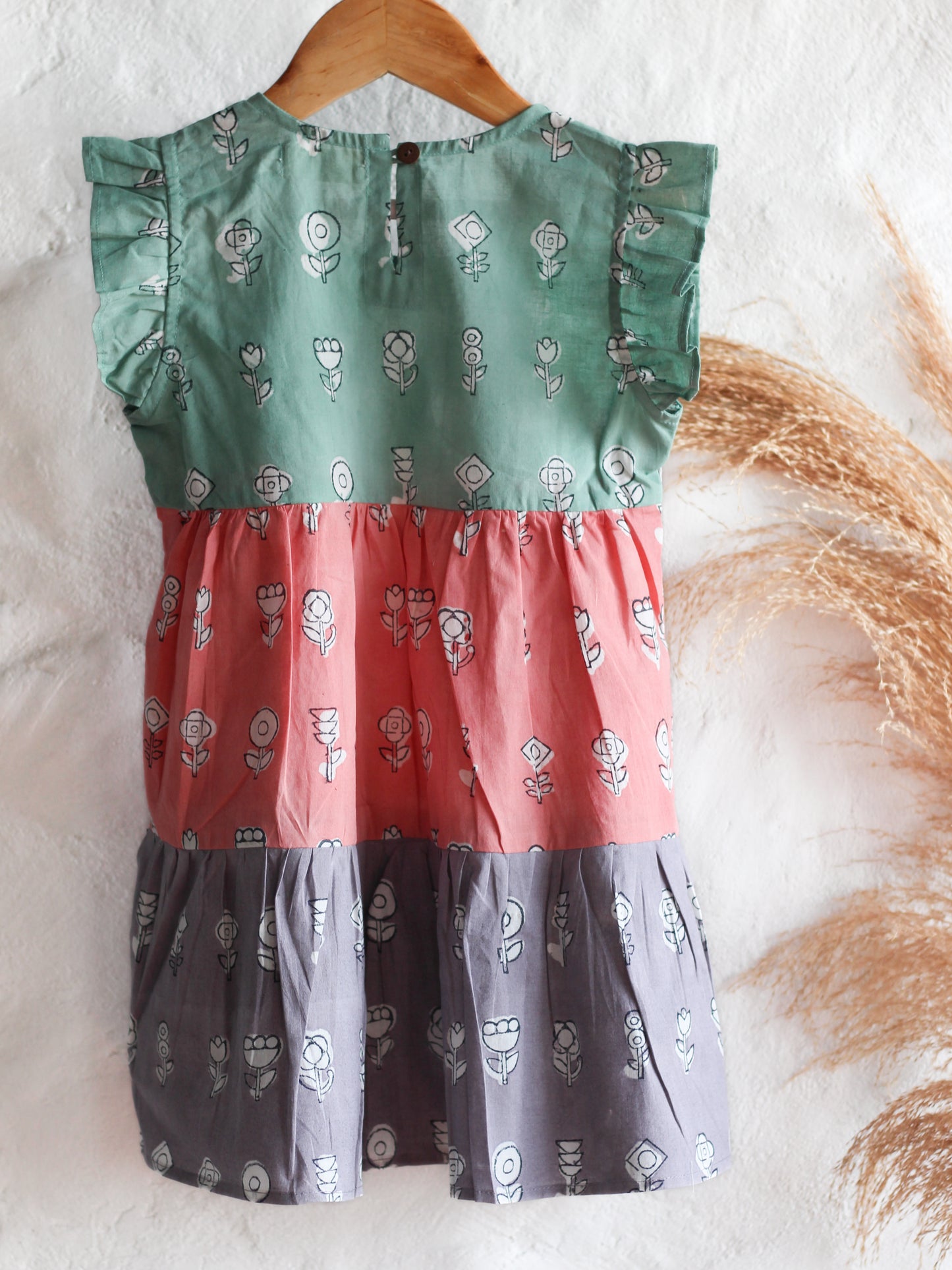 Flower ruffle Dress