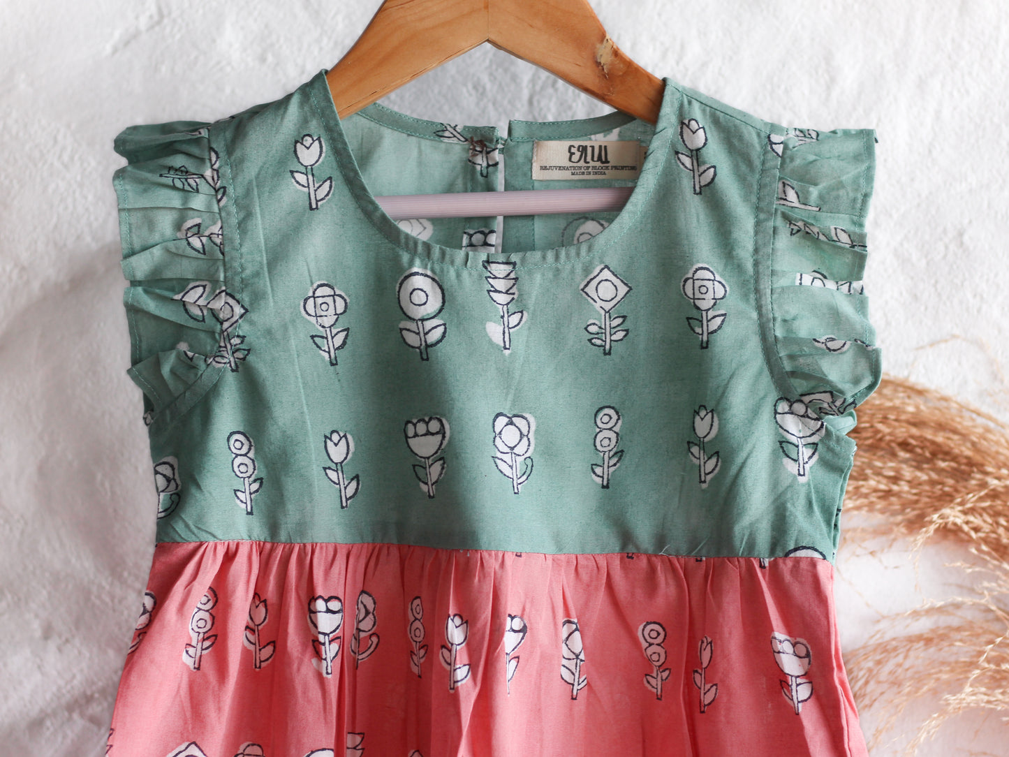 Flower ruffle Dress