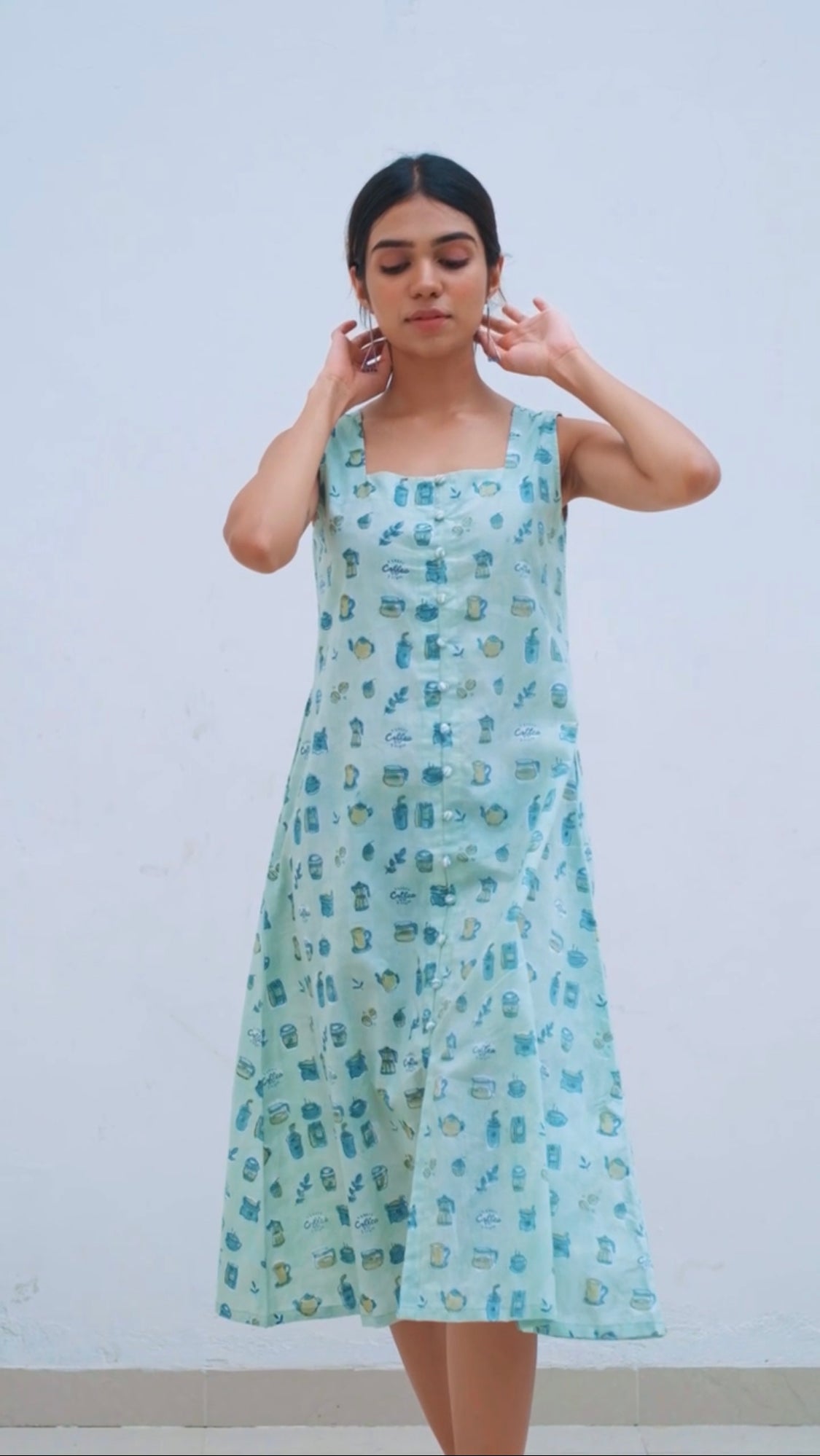 Coffee Mint Evening Dress
