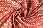 Fabric - Maroon Bagru Chevron
