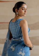 NEEL GULAB - Chanderi Saree