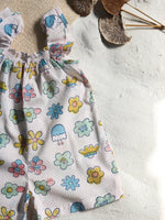 FLOWER FRILL JUMPSUIT