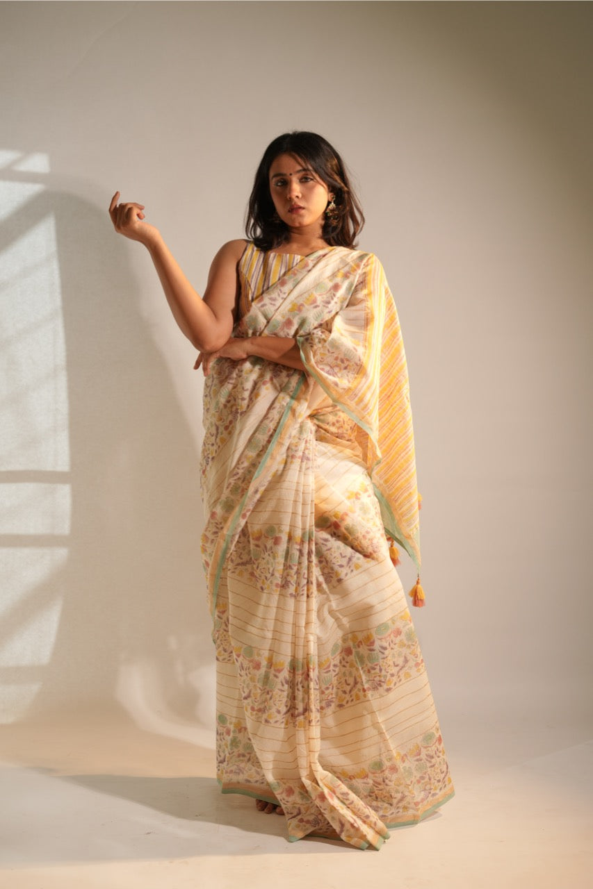 Anandi Chanderi Saree