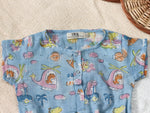 BABY DINO MUSLIN ROMPER
