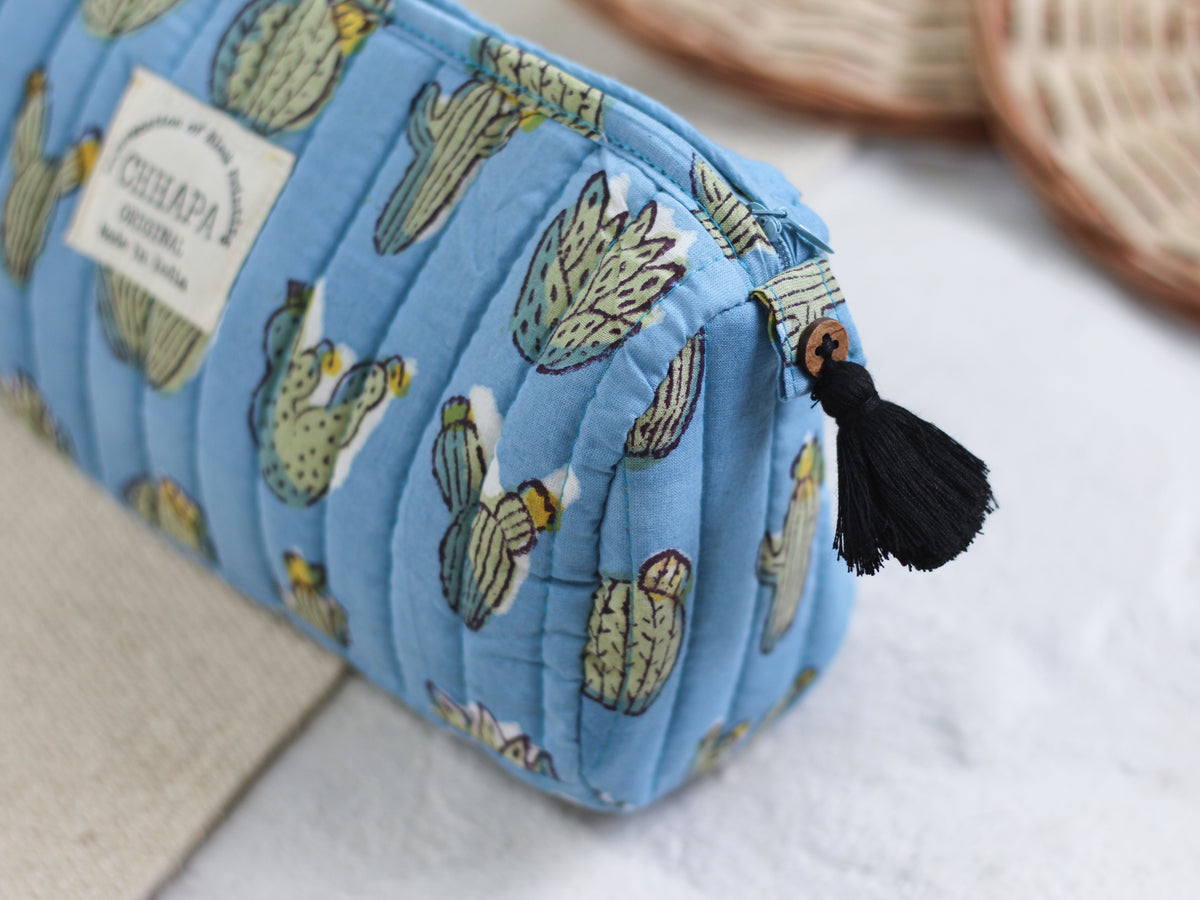 SKYBLUE CACTUS POUCH