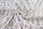 Fabric - Pastel Fish in White