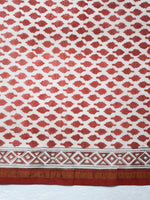 Maroon Elephant -Chanderi Saree