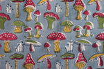 Fabric -Colourful Mushroom