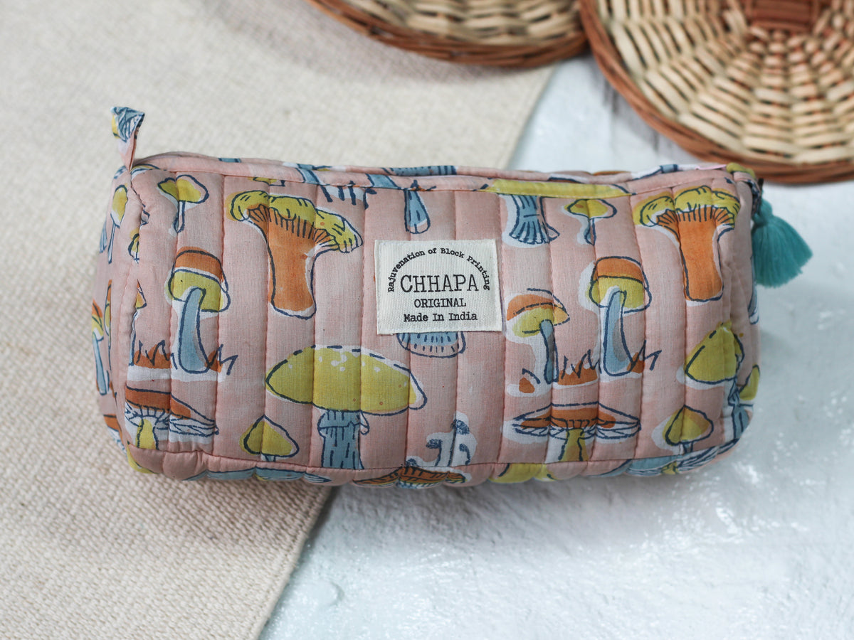 PEACH MUSHROOM POUCH