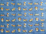 Fabric - Dogs in Blue