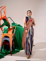 Tangerine Tashan Chanderi Saree