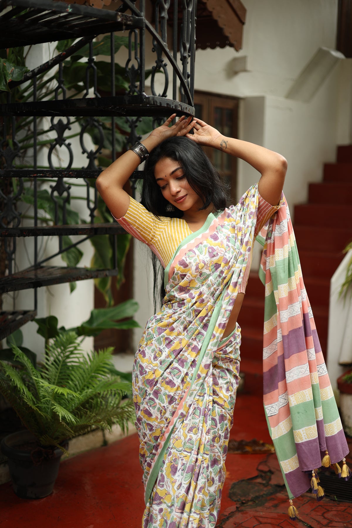 LOK RANG – Mul Cotton Saree