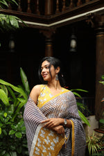 PRAVAAH - Linen Saree
