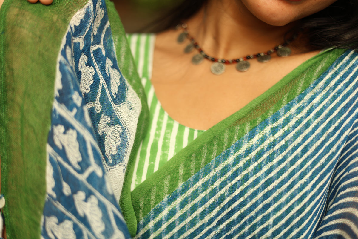 NEELIMA – Linen Saree