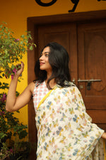 PANKHURI – Linen Saree