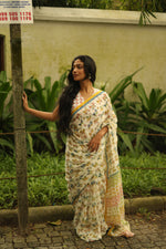 PANKHURI – Linen Saree