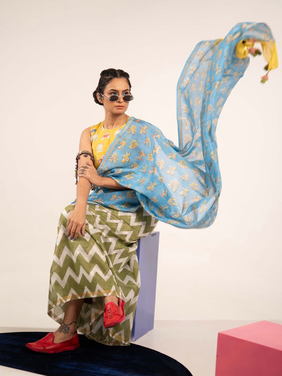 Retro Safar Chanderi Saree