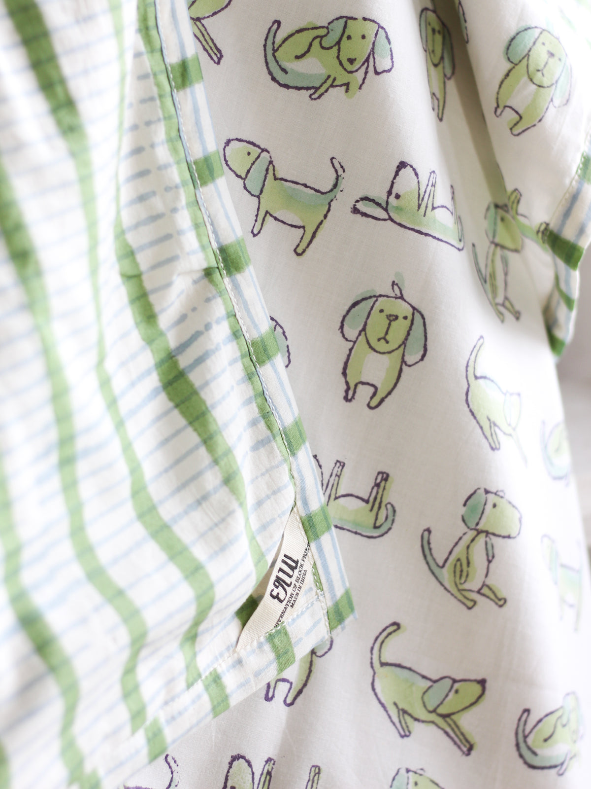 Kids Quilts - White Dog Doodles