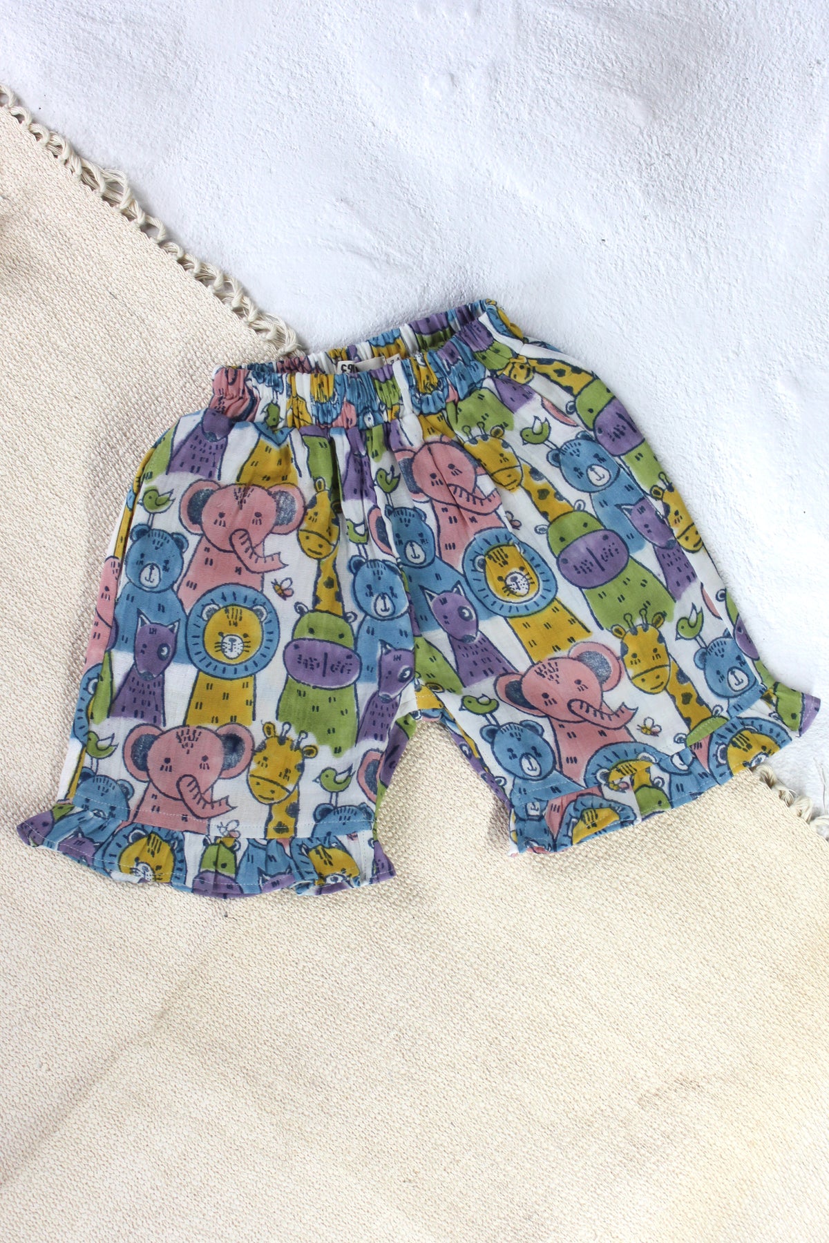 FUN ANIMALS MUSLIN TOP & SHORT SET