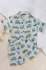 CAMPER VAN MUSLIN SHIRT & SHORT SET