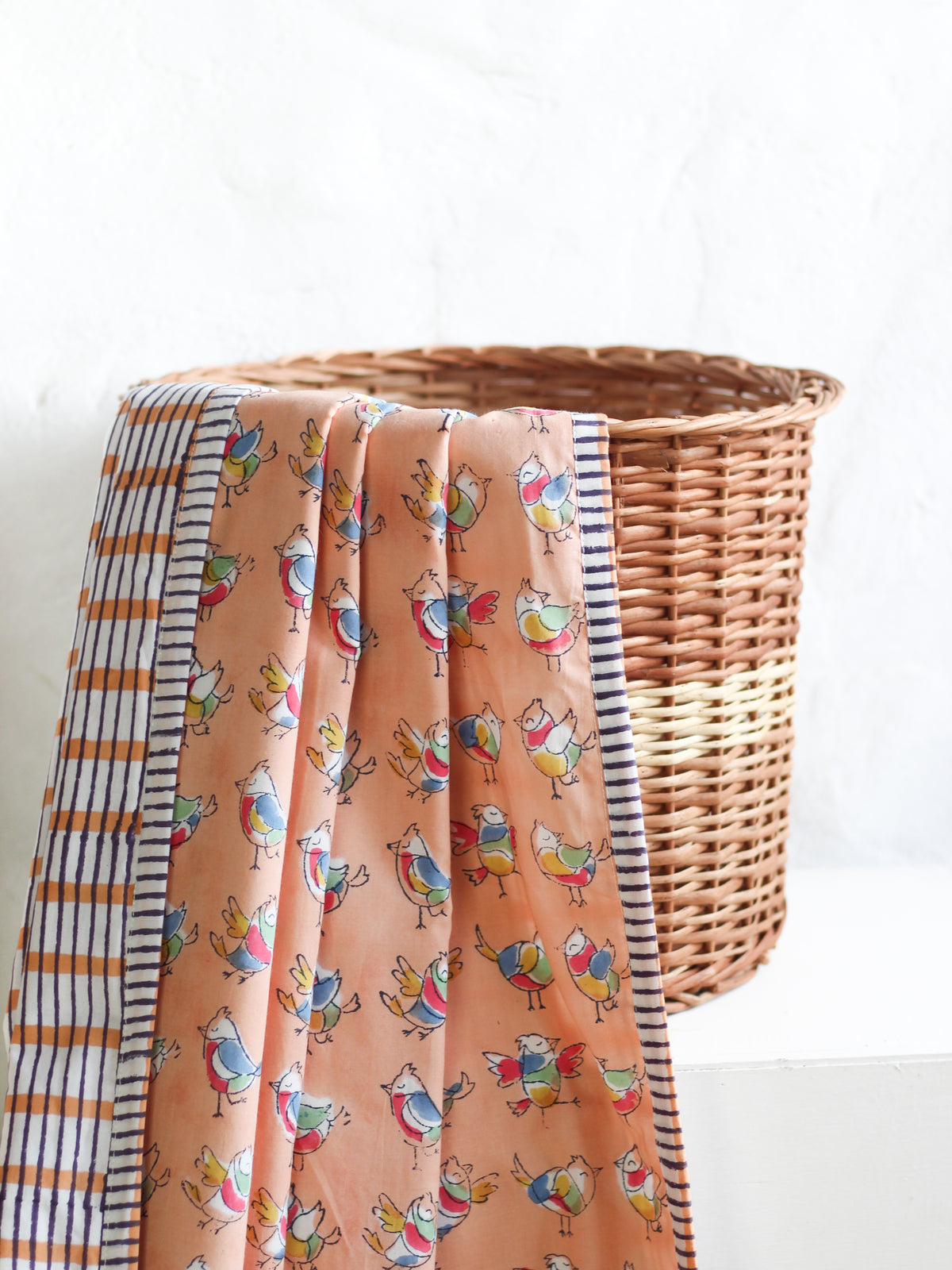 Kids Quilts - Peach Birds