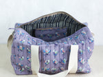 Purple birdie Duffle Bag