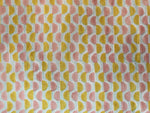 Fabric - Geometric Peach & Yellow