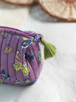 PURPLE BUTTERFLY POUCH