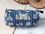 INDIGO SAREE GIRL POUCH