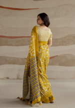 GOLDEN MUSHROOM - Chanderi Saree