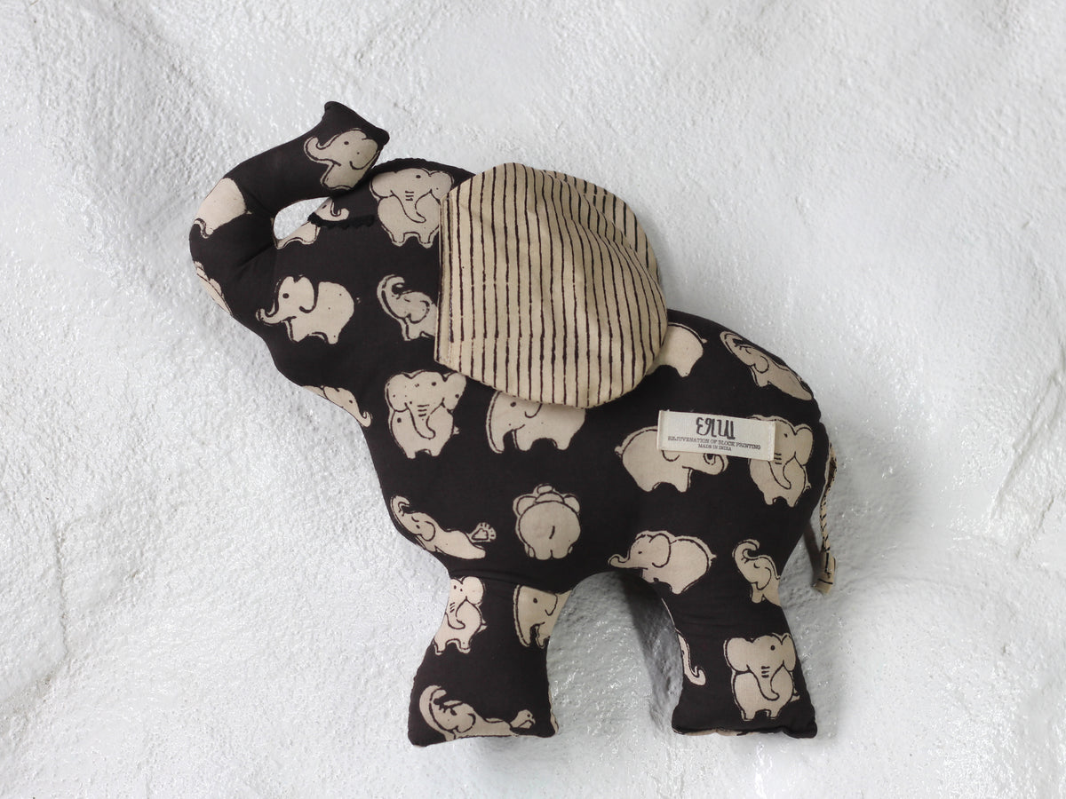BLACK ELEPHANT SOFT TOY