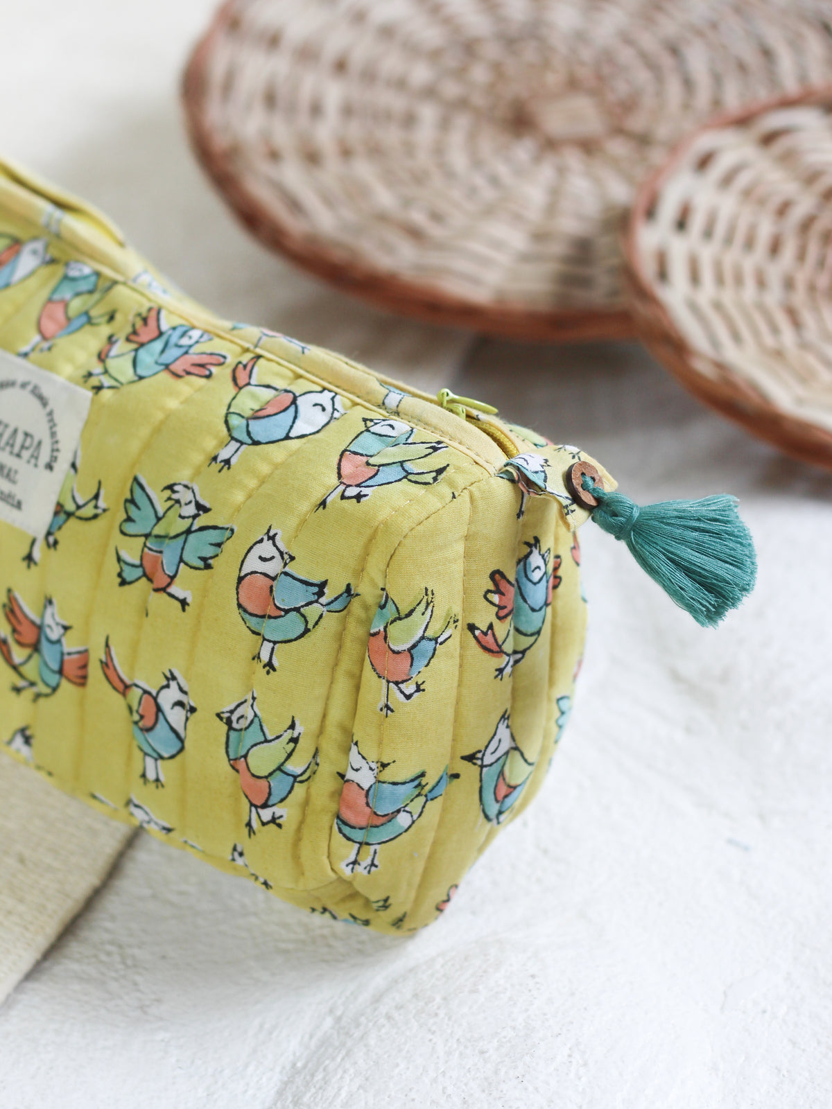 YELLOW CHIDIYA POUCH