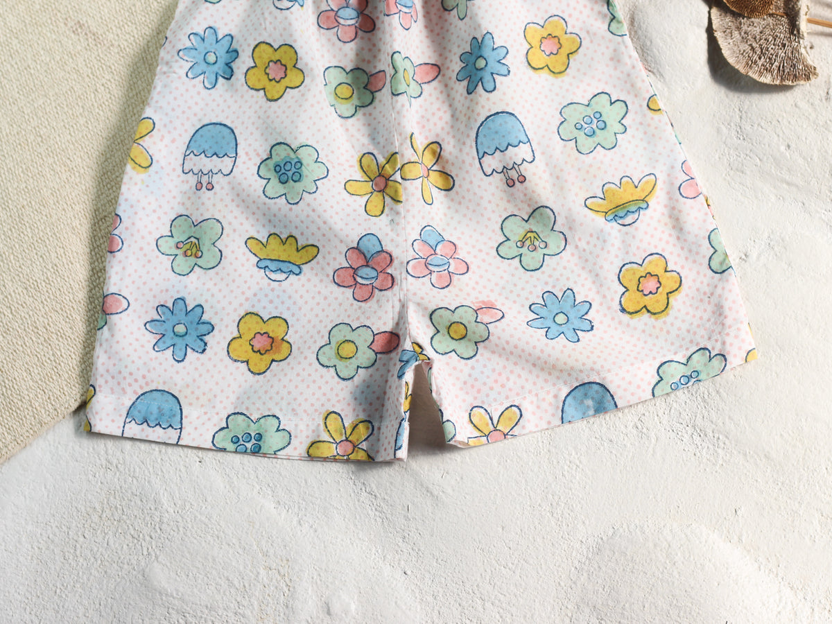 FLOWER FRILL JUMPSUIT